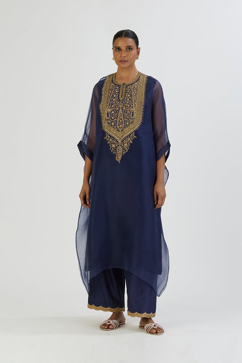 Zoya Kaftan and Pant-Navy Blue