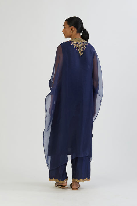 Zoya Kaftan and Pant-Navy Blue