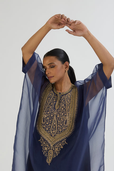 Zoya Kaftan and Pant-Navy Blue