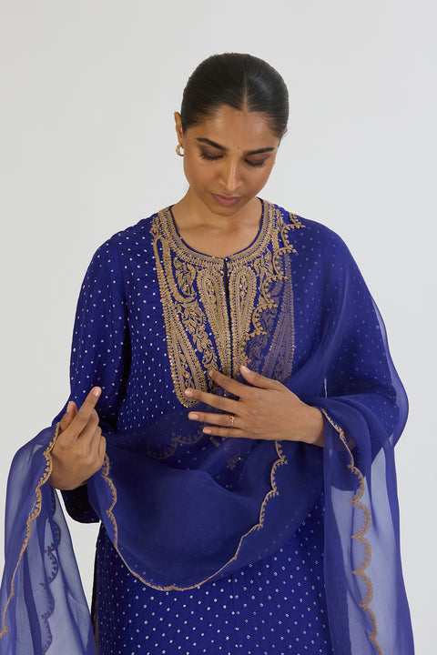Sarah Dupatta-Royal Blue