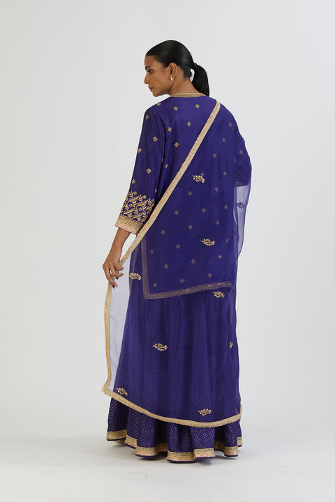 Toor Dupatta-Dark Blue