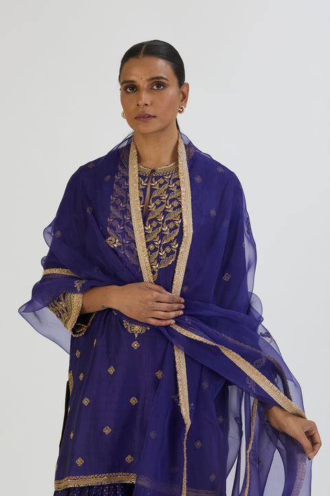 Toor Dupatta-Dark Blue