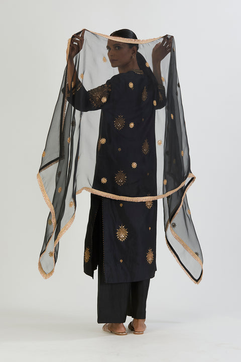 Sitara Dupatta-Black