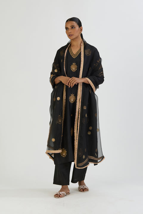 Sitara Dupatta-Black