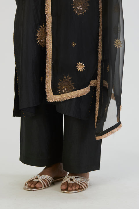 Tanisha Kurta and Pant-Black