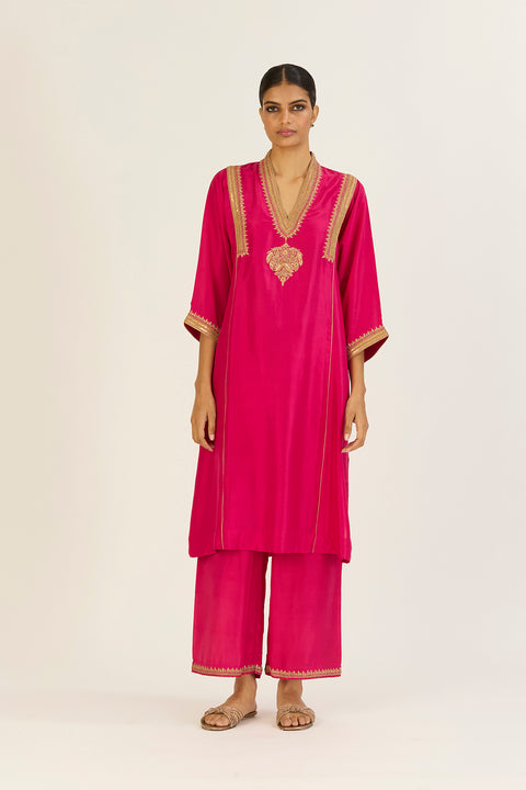 Rekha Kurta and Pant-Fuschia
