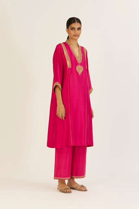Rekha Kurta and Pant-Fuschia
