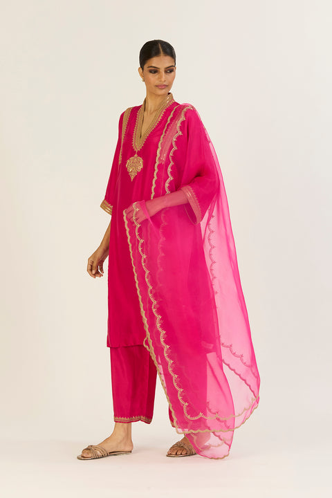 Kaveri Dupatta-Fuschia