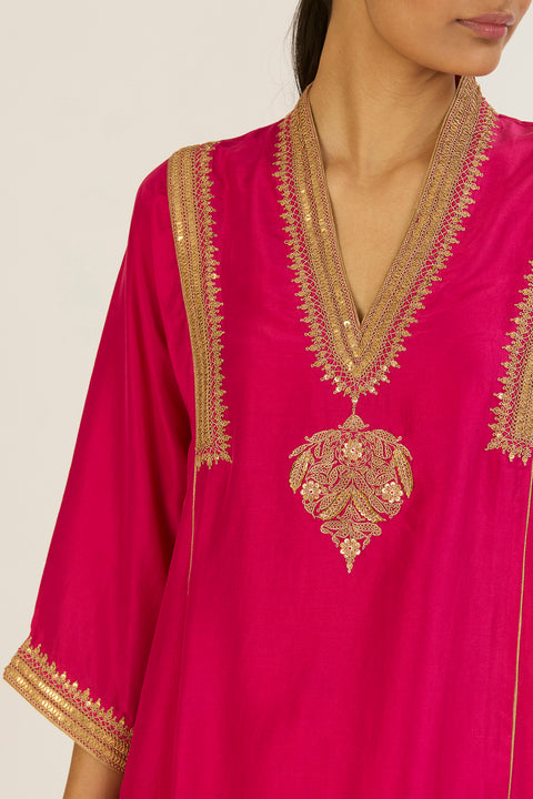 Rekha Kurta and Pant-Fuschia