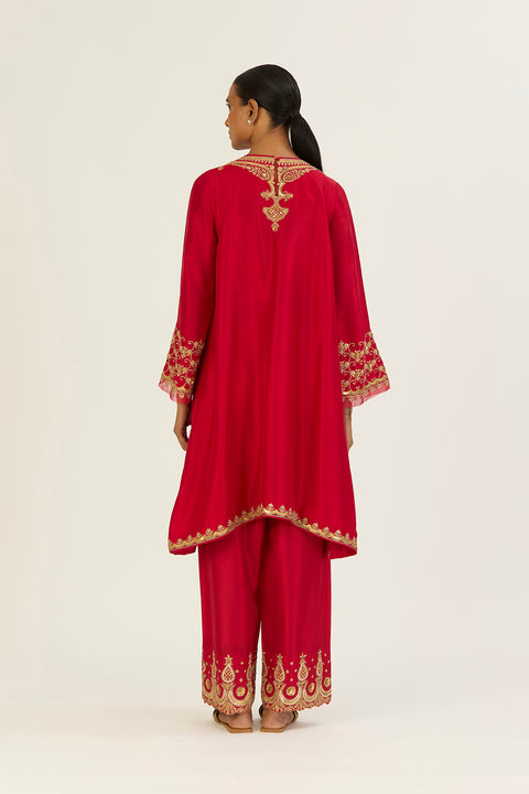 Alta Kurta and Pant-Red