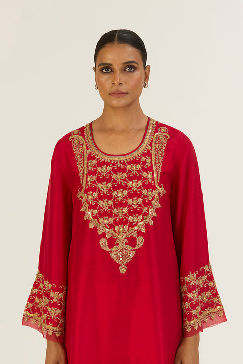 Alta Kurta and Pant-Red