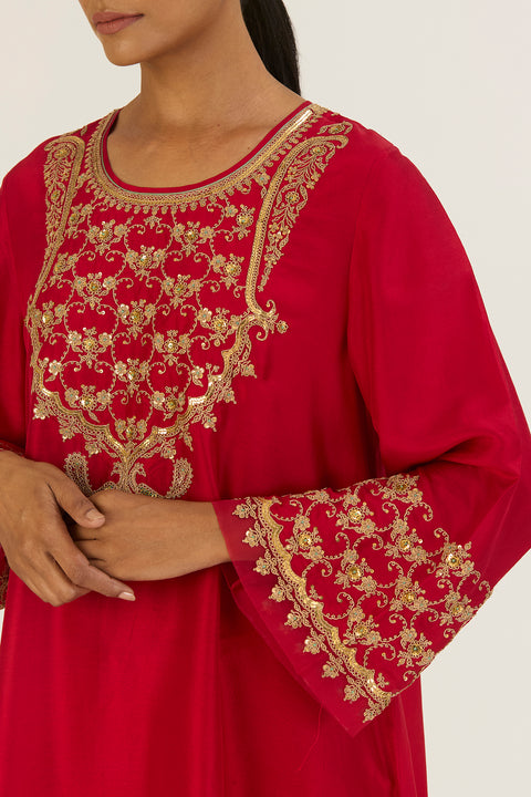 Alta Kurta and Pant-Red