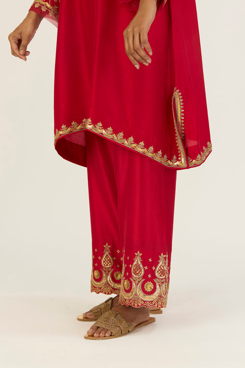 Alta Kurta and Pant-Red