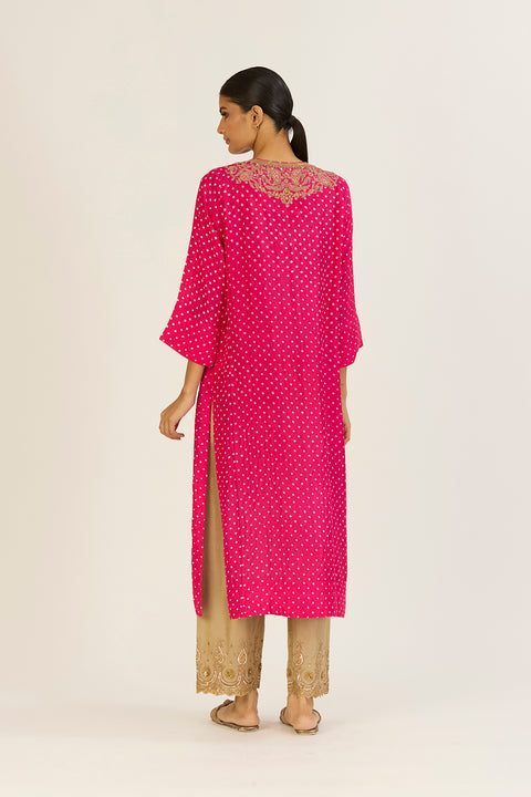 Brinda Kurta and Pant-Fuschia