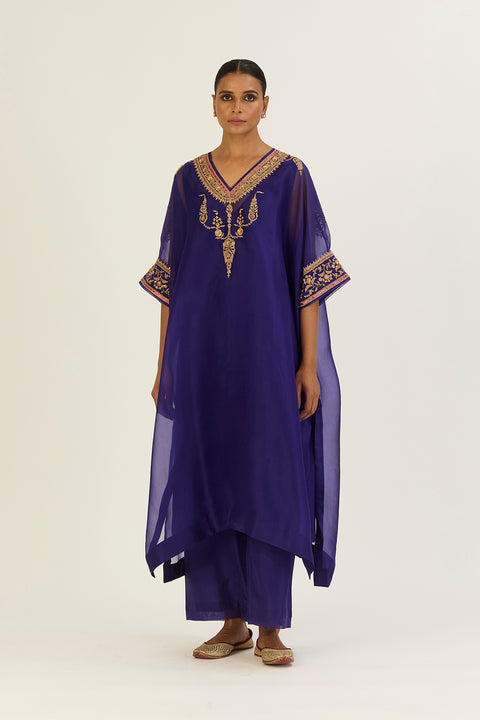 Ayra Kaftan and Pant-Purple