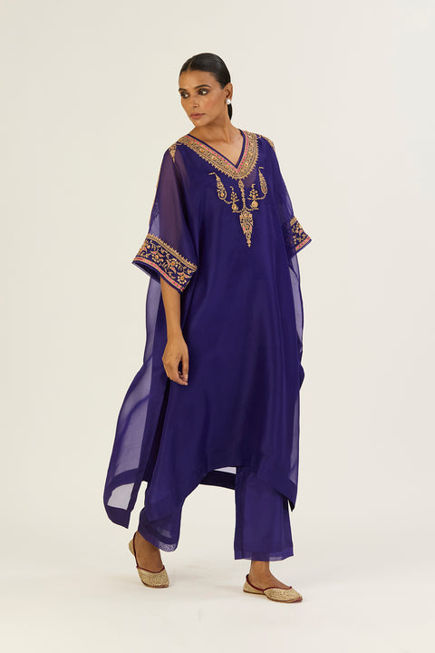 Ayra Kaftan and Pant-Purple