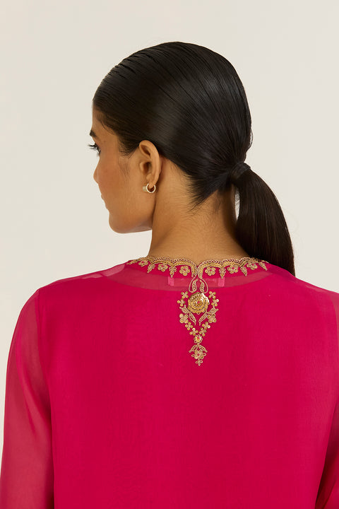 Rysa Kurta and Pant-Fuschia