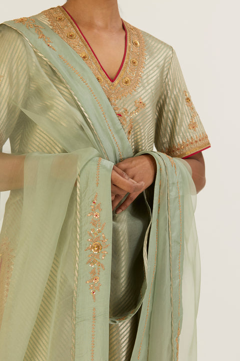 Purna Dupatta-Jade