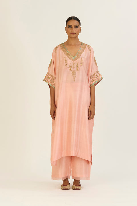 Ayra Kaftan and Pant-Salmon Pink