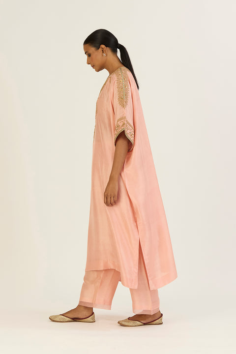 Ayra Kaftan and Pant-Salmon Pink