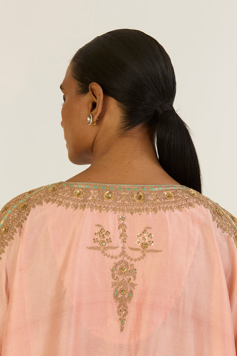 Ayra Kaftan and Pant-Salmon Pink