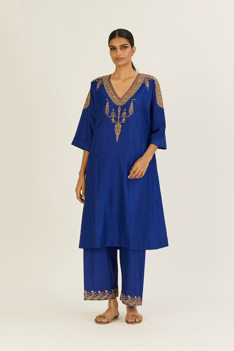Unnati Kurta and Pant-Royal Blue