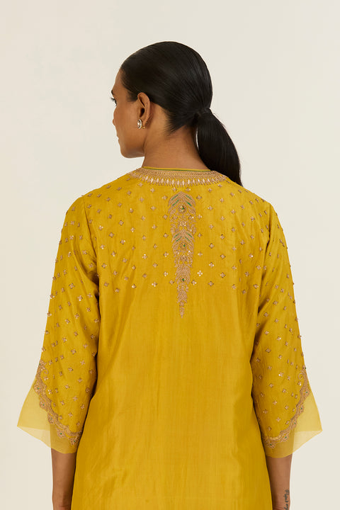 Sanvi Kurta and Pant-Lime Green