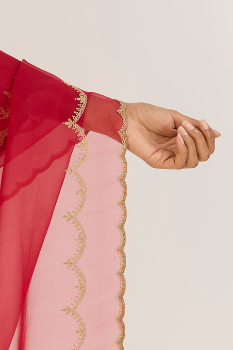Kaveri Dupatta-Red