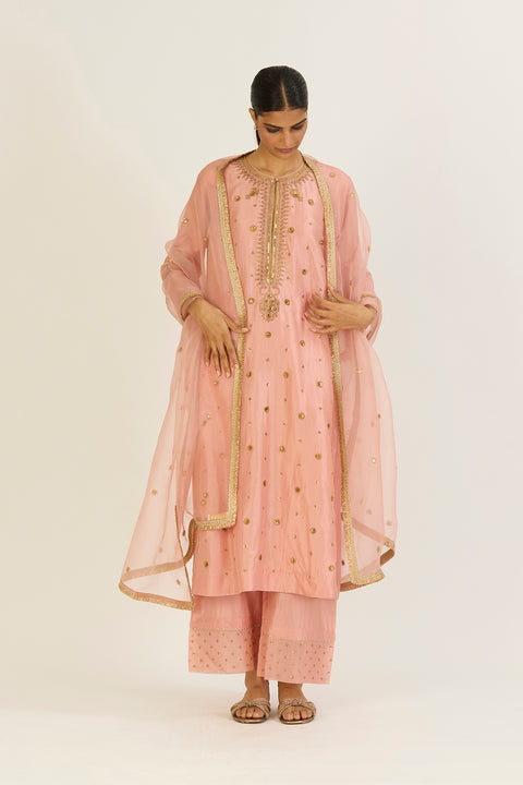 Sheetal Dupatta-Salmon Pink