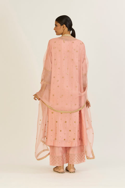 Sheetal Dupatta-Salmon Pink