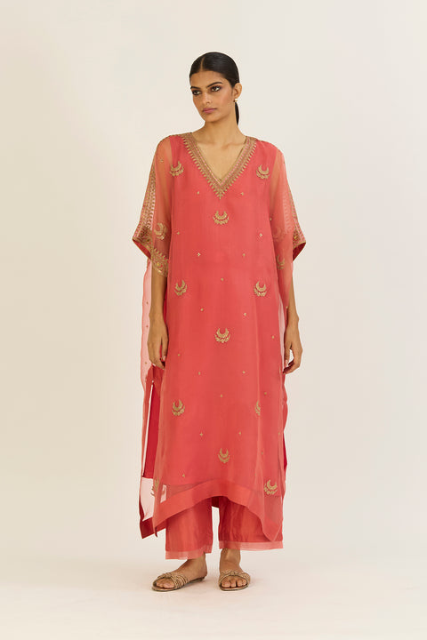 Sailo Kaftan and Pant-Peach