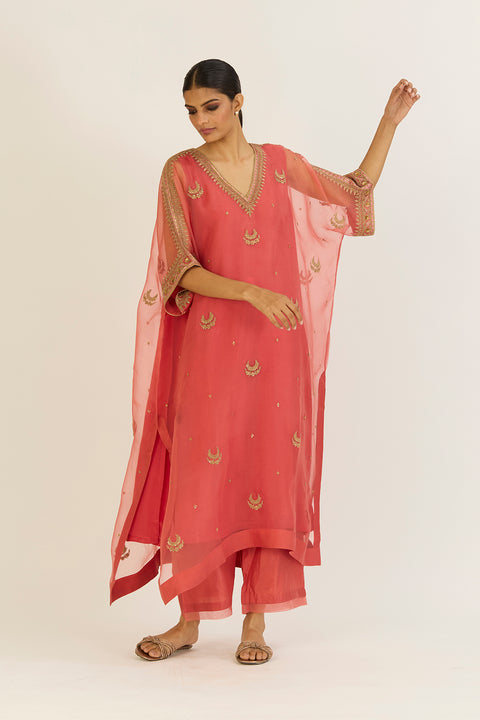 Sailo Kaftan and Pant-Peach