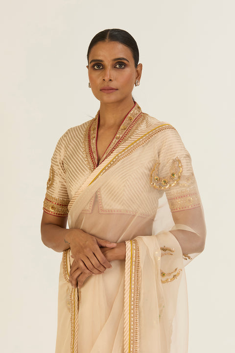 Sushmita Saree-Ivory