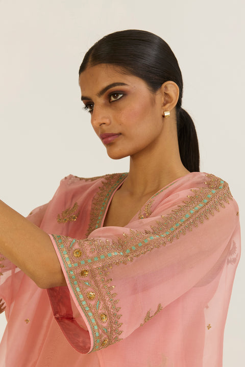 Sailo Kaftan and Pant-Salmon Pink