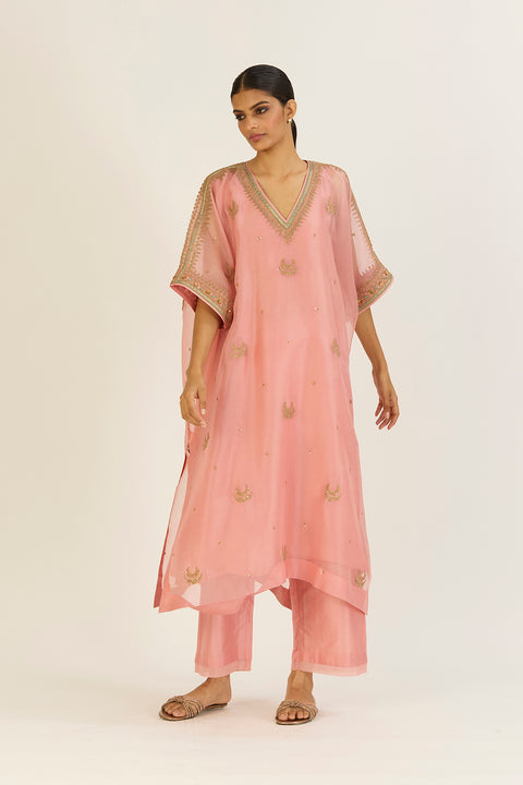 Sailo Kaftan and Pant-Salmon Pink