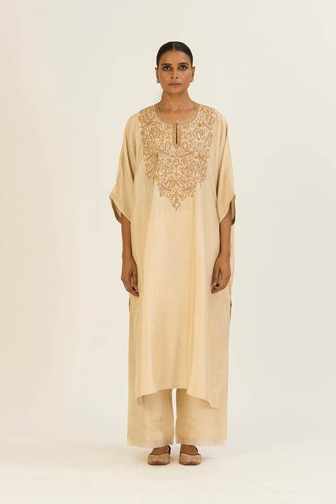 Brinda Kaftan and Pant-Champagne