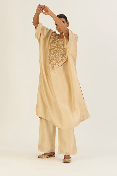 Brinda Kaftan and Pant-Champagne