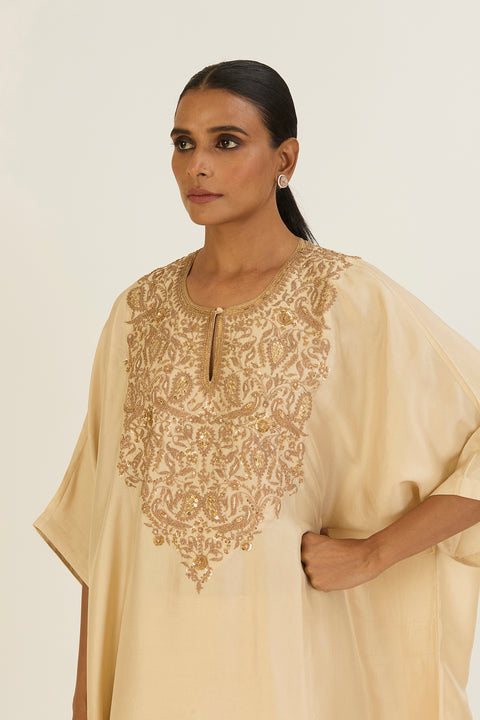 Brinda Kaftan and Pant-Champagne
