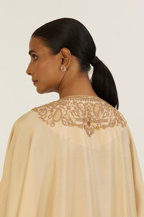 Brinda Kaftan and Pant-Champagne