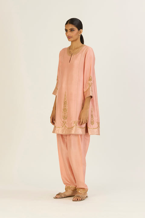 Mehar Kurta and Pant-Salmon Pink