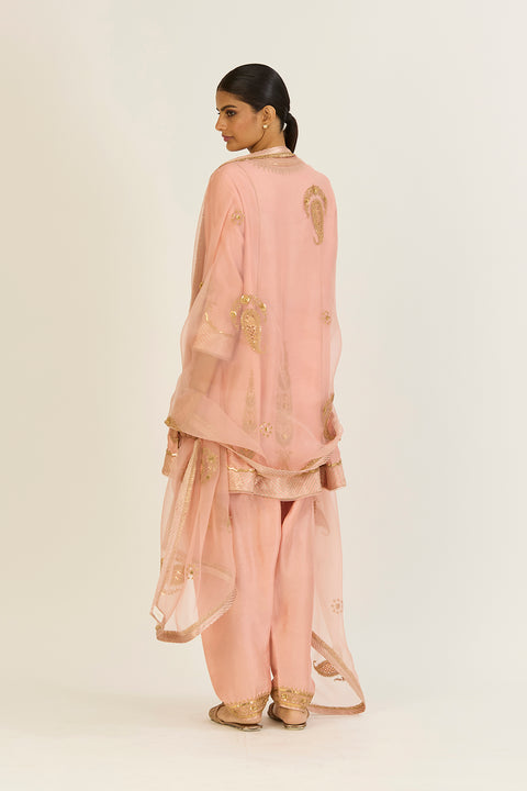 Aditi Dupatta-Salmon Pink
