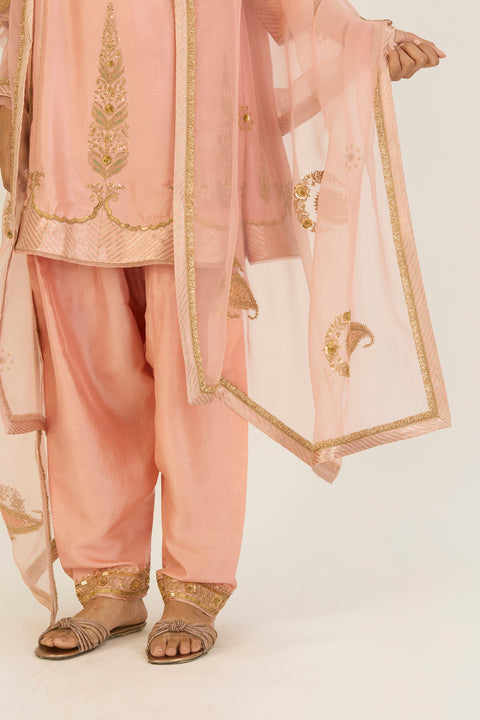 Aditi Dupatta-Salmon Pink