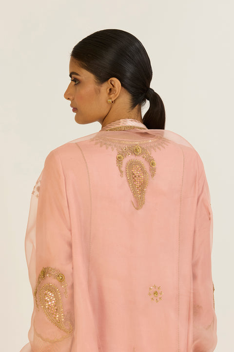 Aditi Dupatta-Salmon Pink