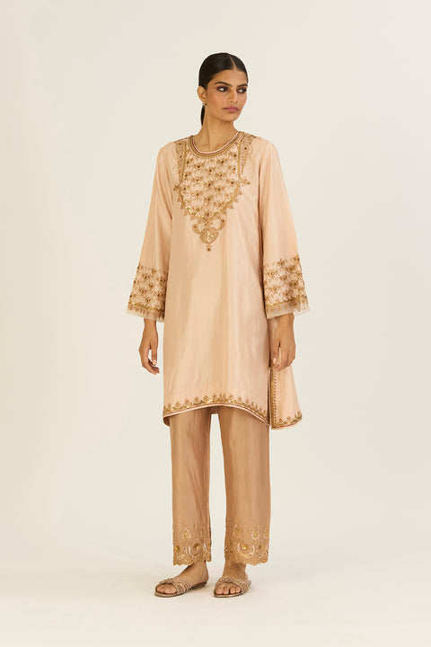 Alta Kurta and Pant-Champagne