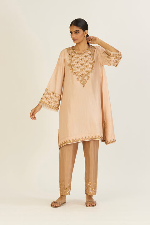 Alta Kurta and Pant-Champagne