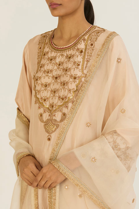 Alta Kurta and Pant-Champagne