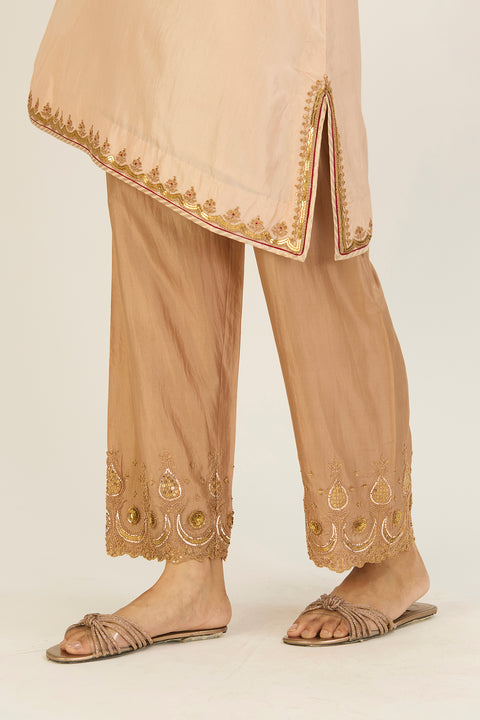 Alta Kurta and Pant-Champagne