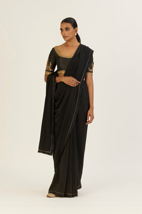 Nivedita Saree-Black