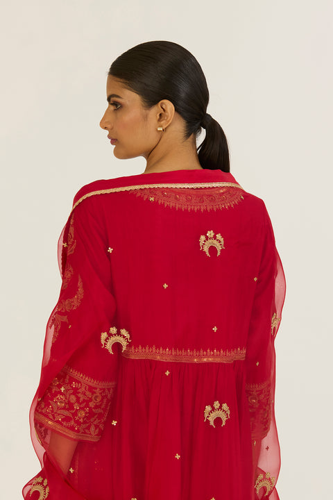 Ajanta Dupatta-Red