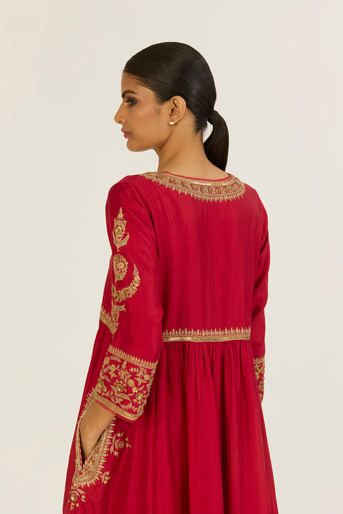 Rhea Kurta and Pant-Red
